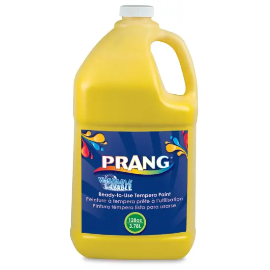 Prang Ready-To-Use Washable Tempera Paint - Yellow, Gallon {1}