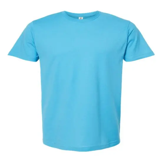 Tultex&reg; Fine Jersey Crew Neck Short Sleeve T-Shirt Aqua {2}