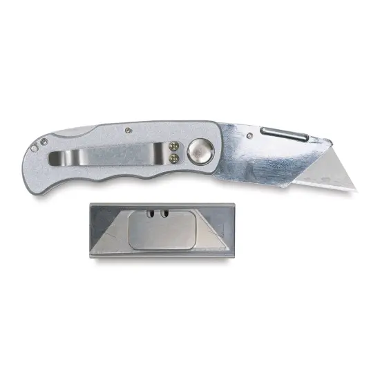 Excel Blades Folding Utility Knife - Silver {1}