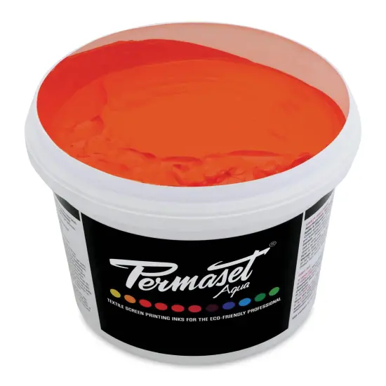Permaset Aqua Fabric Ink - Supercover Orange Red, Liter {1}