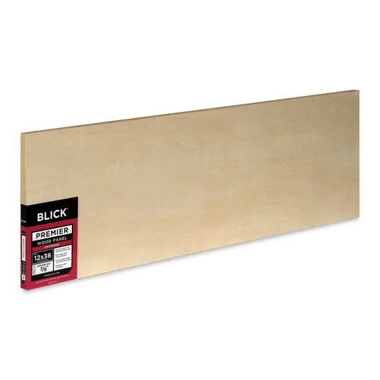 Blick Premier Wood Panel - 12" x 36", 7/8" Traditional Profile, Cradled {1}
