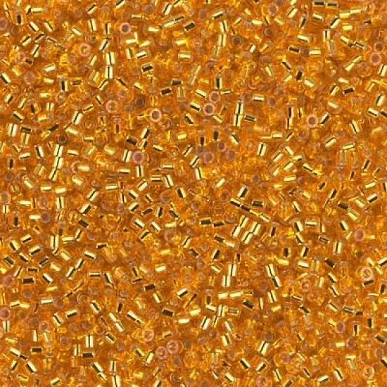 Miyuki Delica Bead 15/0, DBS0045, Silver Lined Orange {1}