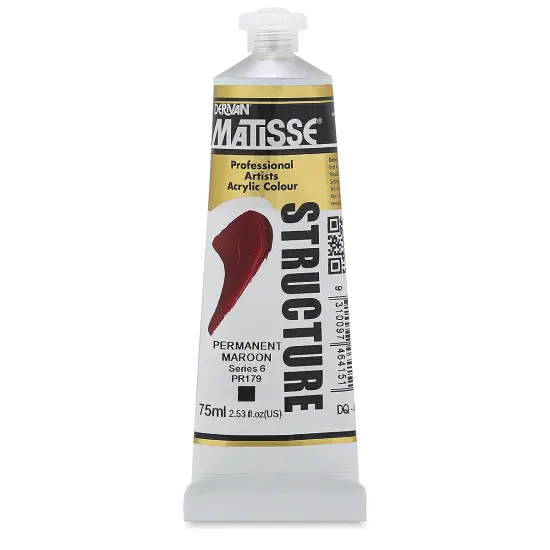 Matisse Structure Paint - Permanent Maroon, 75 ml {2}