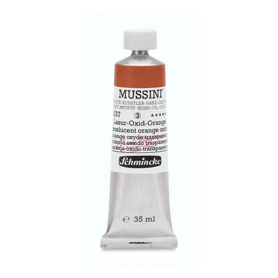 Schmincke Mussini Oil Colors - Translucent Orange Oxide, 35 ml tube {1}