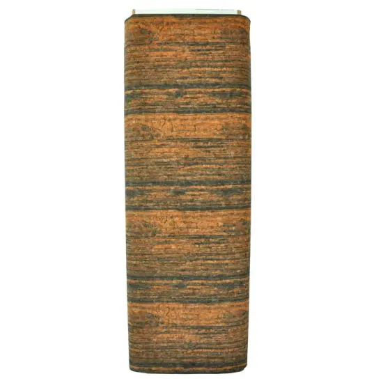 Belagio Cork Fabric, 25" Wide, Wood Grain Print, Orange Multi, 15-Yard Bolt {1}