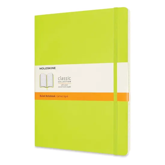 Moleskine Classic Soft Cover Notebook - Light Green, Ruled, 9-3/4" x 7-1/2" {1}