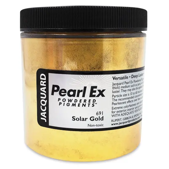 Jacquard Pearl-Ex Pigment - 4 oz, Solar Gold, Jar {1}