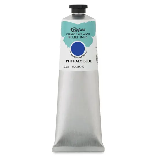 Cranfield Caligo Safe Wash Relief Ink - Phthalo Blue, 150 ml {1}