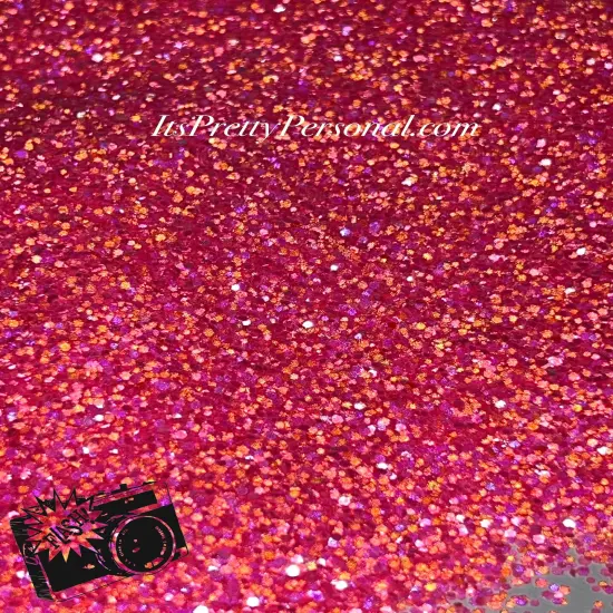 &ldquo;Twisted Hot Pink Lemonade Chunky&rdquo; (Medium Cut)-Luminous Reflective Glitter Collection {5}