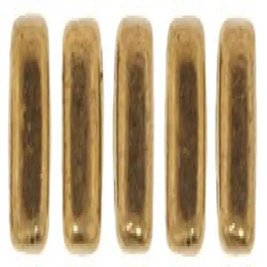Czechmate 3mm X 6mm Brick Glass Czech Two Hole Bead, Bronze {2}