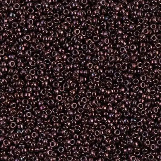 Miyuki 15/0 Round Seed Bead, 15-460, Metallic Dark Raspberry {1}