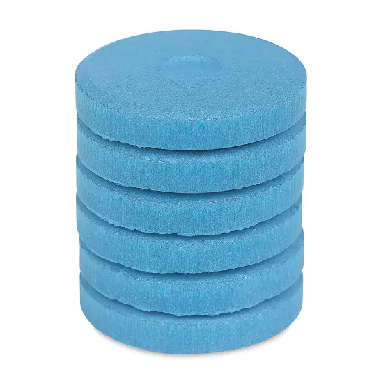 Richeson Tempera Cakes - Blue Metallic, Pkg of 6 {1}