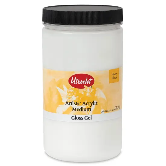 Utrecht Artists' Acrylic Gel Medium - Gloss Gel Medium, Quart {2}