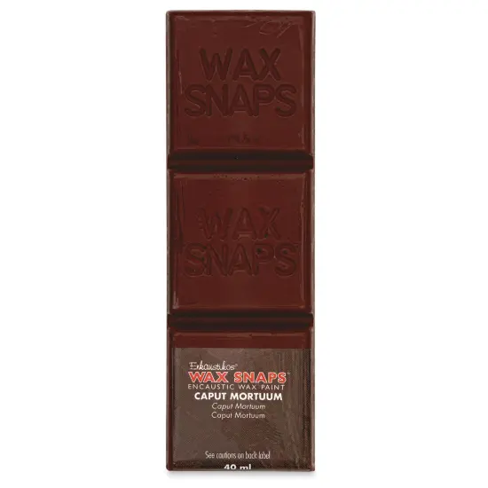 Enkaustikos Wax Snaps Encaustic Paints - Caput Mortuum, 40 ml cake {1}