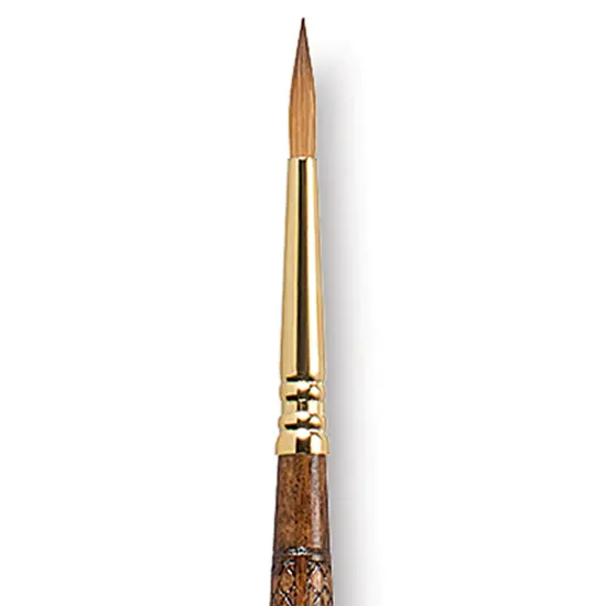 Escoda Reserva Kolinsky-Tajmyr Sable Brush - Round, Long Handle, Size 4 {1}