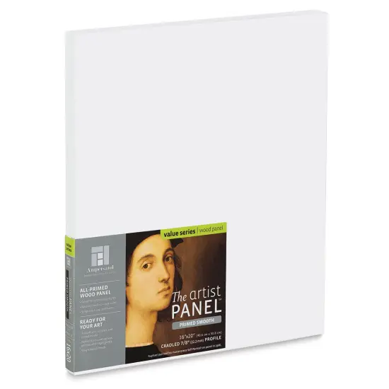 Ampersand Value Series Artist Panel - Smooth, 16" x 20", 7/8" Cradle {1}