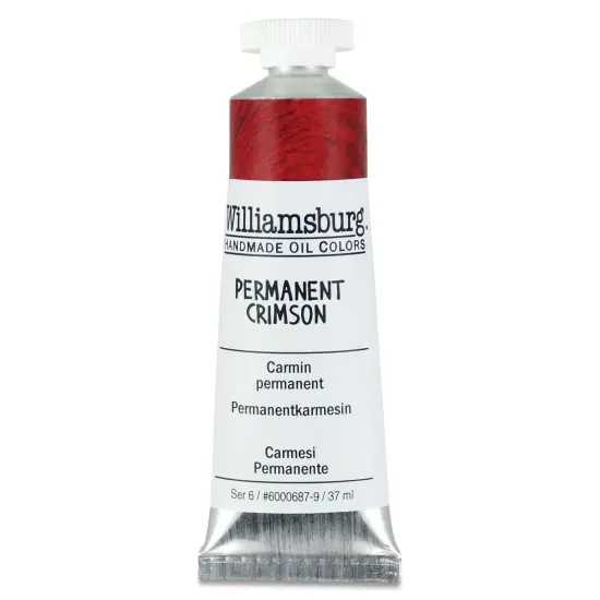 Williamsburg Handmade Oil Paint - Permanent Crimson, 37 ml tube {1}