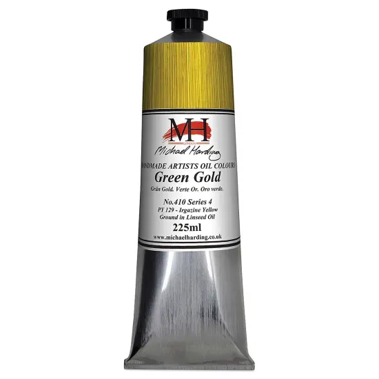 Michael Harding Artists Oil Color &ndash; Green Gold, 225 ml tube {2}