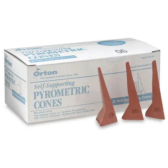 Orton Self-Supporting Cones, Cone 06 - Box of 25 {1}