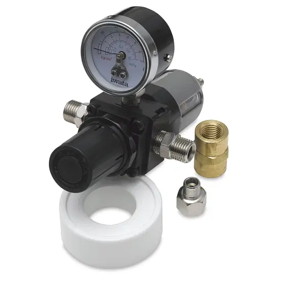 Iwata Moisture Filter with Pressure Regulator and Gauge {1}