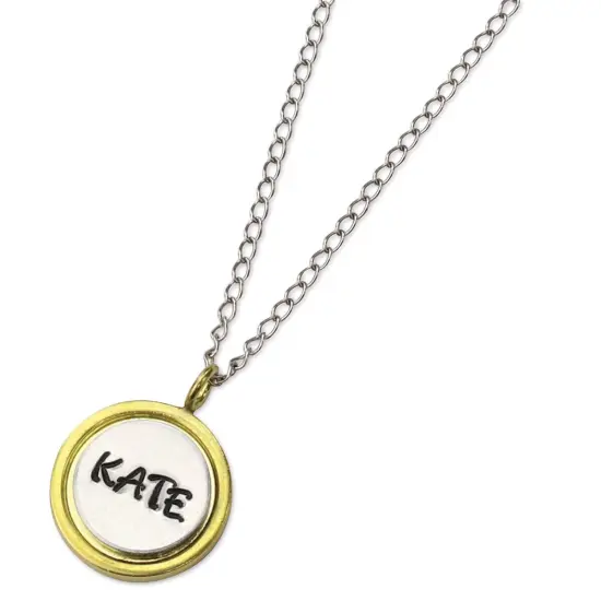 ImpressArt Stamp It Yourself Necklace Kit - Two-Tone Pendant {1}