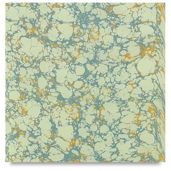 Books by Hand Marbled Paper - 12" x 19", Light Green {2}