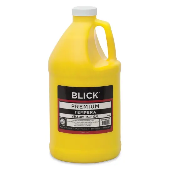 Blick Premium Grade Tempera - Yellow, Half Gallon {1}