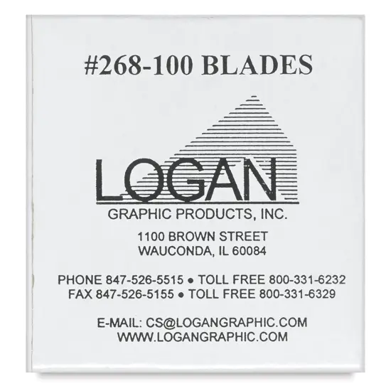 Logan Replacement Blade Pack - #268, Pkg of 100 {1}