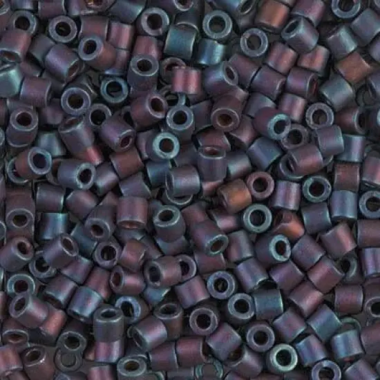 Miyuki Delica Bead 8/0, DBL0325, Matte Metallic Blue Iris {1}