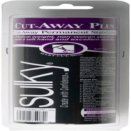 Sulky Cut-Away Plus Stabilizer-7.67"X8yd Roll {1}