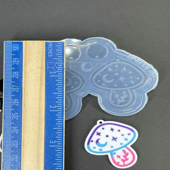 Mushroom Magical Hongo Dangle Earring Silicone Mold (D5) {5}