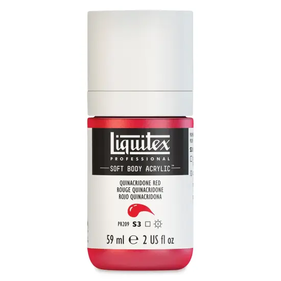 Liquitex Soft Body Artist Acrylics - Quinacridone Red, 59 ml bottle {2}