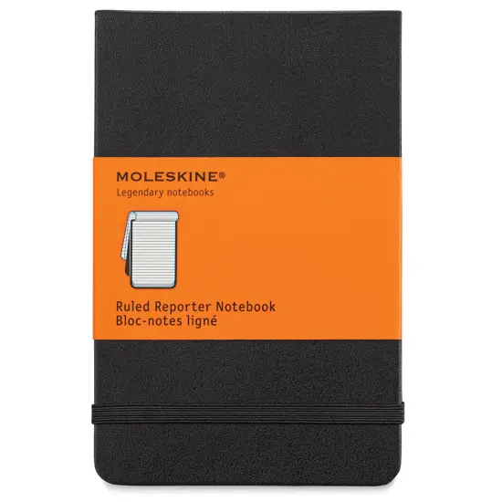 Moleskine Classic Reporter Notebook - 3-1/2" x 5-1/2", Ruled, Top-Bound {1}