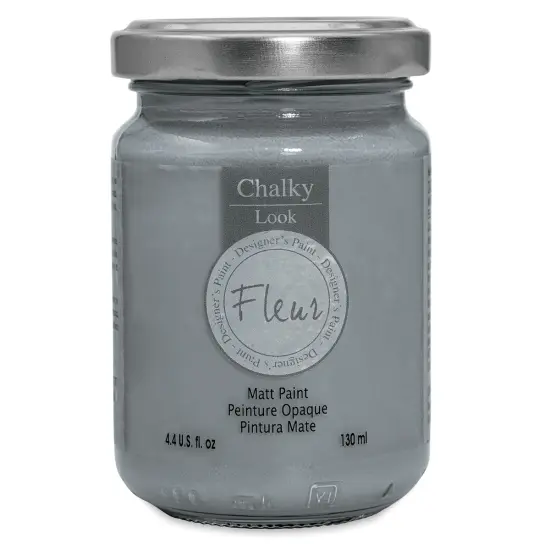 Fleur Chalky Look Paint - Smoky, 4.4 oz jar {1}