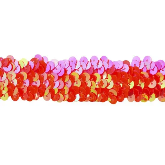 Belagio Stretch Sequin Trim, 1" Wide, 10-Yard Bolt, Hot Pink {1}