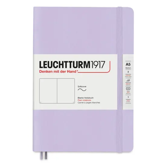 Leuchtturm1917 Blank Softcover Notebook - Lilac, 5-3/4" x 8-1/4" {1}