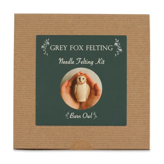 Grey Fox Felting Needle Felting Project Kit - Barn Owl {1}