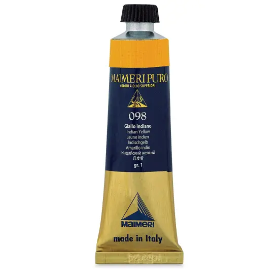 Maimeri Puro Oil Color - Indian Yellow, 40 ml Tube {2}