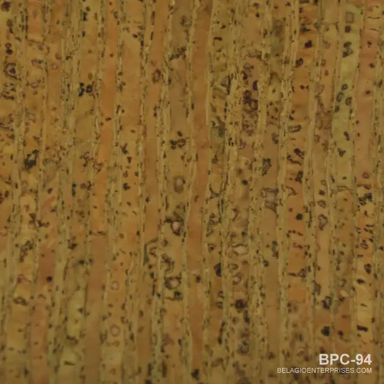 Belagio Cork Fabric, 18" x 15", Small Stripe Print, Natural {1}