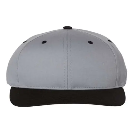 Richardson&reg; Pro Twill Snapback Cap Grey/ Black {1}