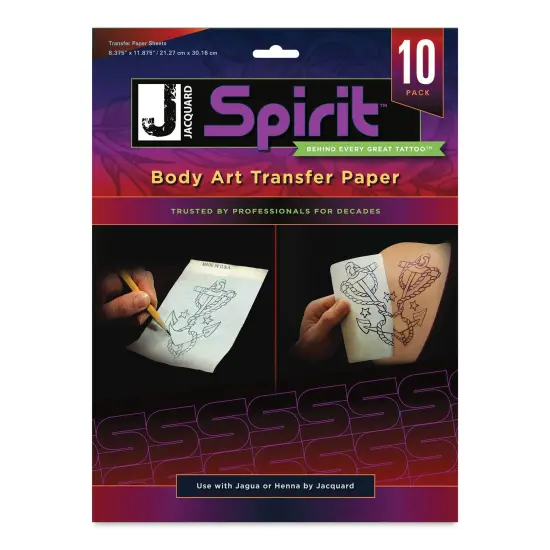 Jacquard Spirit Body Art Transfer Paper - 10 sheets, 11-7/8" x 8-3/8" {1}