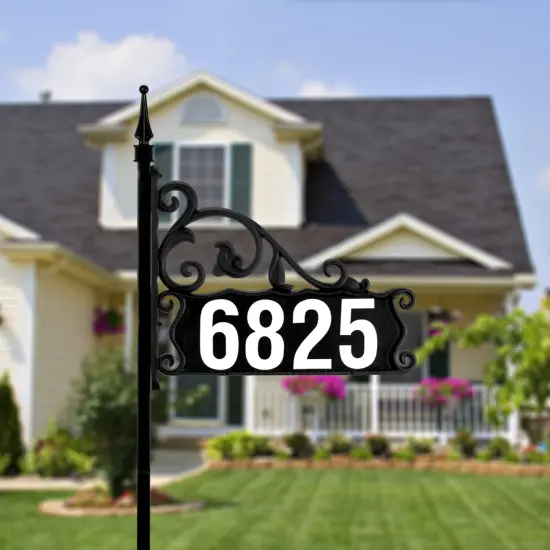 Address AmericaBoardwalk DIY Reflective Lawn Address Sign 48" Post {2}
