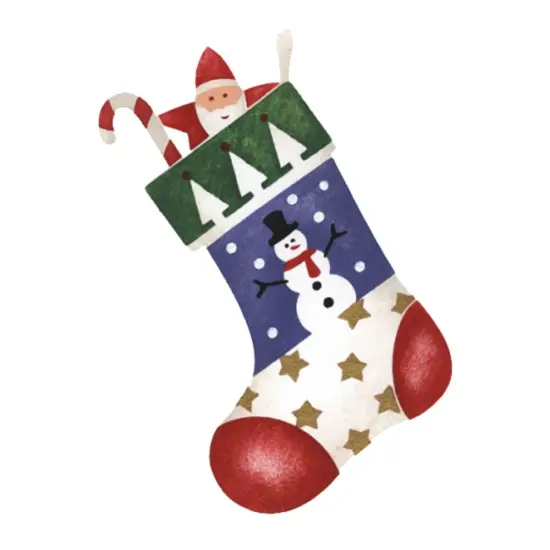 Small Snowman Stocking Wall Stencil | 2984A by Designer Stencils | Reusable Art Craft Stencils for Painting on Walls, Canvas, Wood | Reusable Plastic Paint Stencil for Home Makeover | Easy to Use & Clean Art Stencil {1}