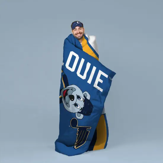 Sleep Squad St. Louis Blues Louie 60&rdquo; x 80&rdquo; Rachel Plush Hockey Blanket {5}