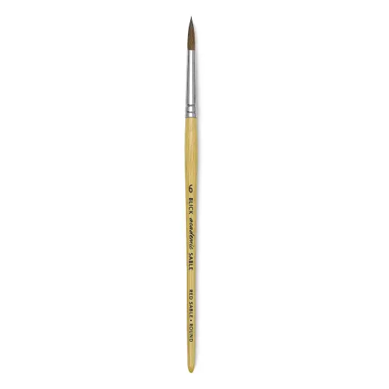 Blick Academic Sable Brush - Round, Natural Handle, Size 6 {1}