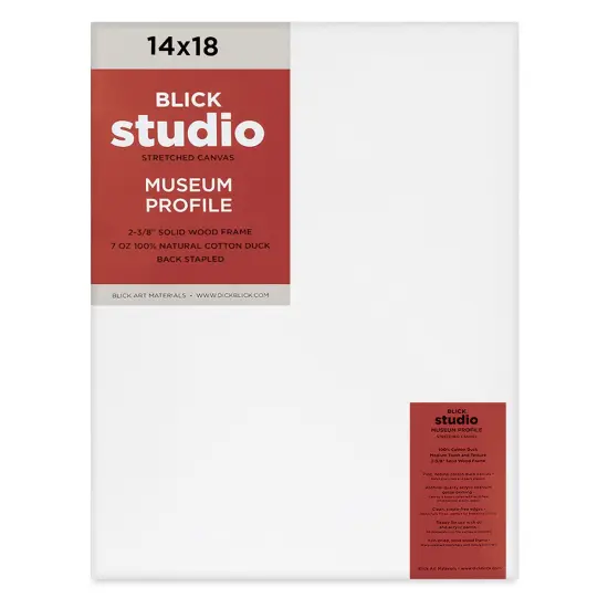 Blick Studio Stretched Cotton Canvas - Museum Profile, 14" x 18" {1}