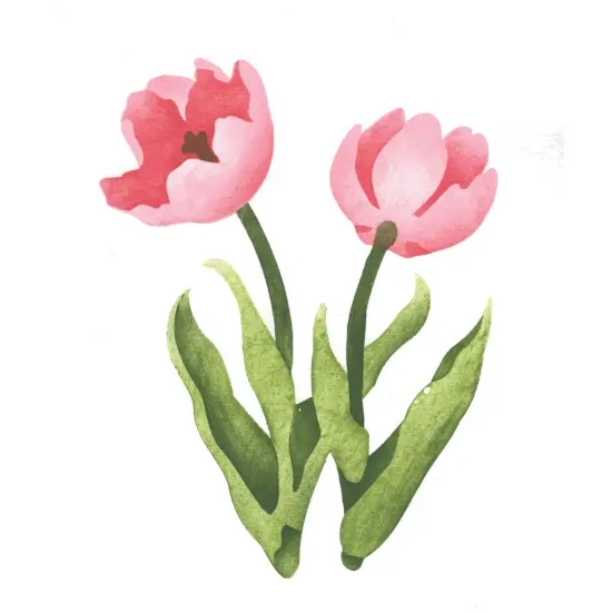 Large Tulip Wall Stencil | 3039B by Designer Stencils | Floral Stencils | {1}