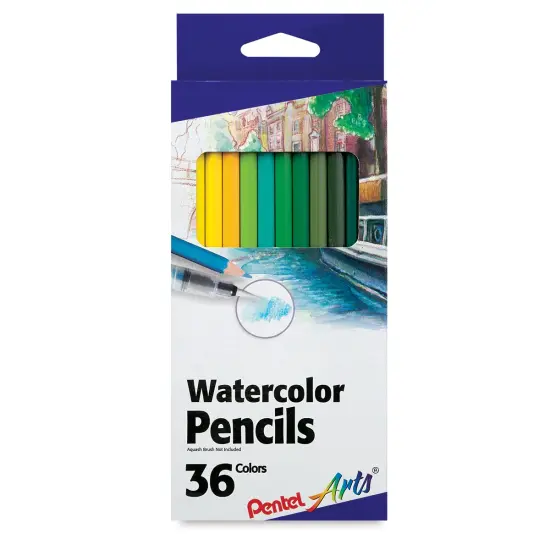 Pentel Arts Watercolor Colored Pencils - Set of 36 {1}