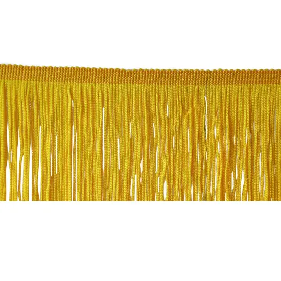 Belagio Chainette Fringe, 2" Wide, 10- Yard Bolt, Bright Yellow {1}