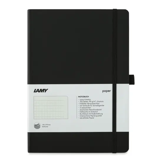 Lamy Softcover Notebook - Charcoal, Dot-Grid-Rule, 8-1/4" x 5-3/4" {1}